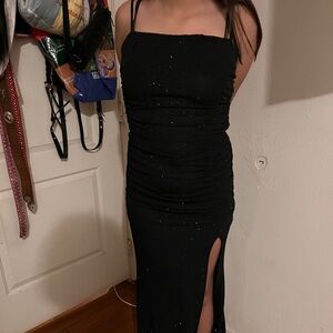 Black windsor dress glittery